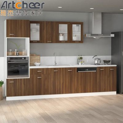 गुणवत्ता  Particle Board Kitchen Cabinets in Industrial Style with Artificial Quartz Countertop फैक्टरी